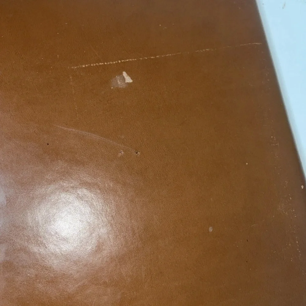 Rawlings Dodgers Leather Portfolio Notepad With Dodger Logo On Paper